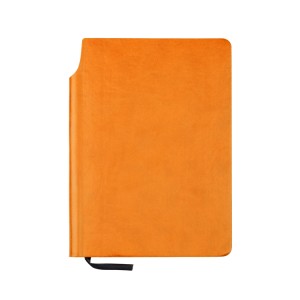 Carnet MOLI A5 orange personnalisable tampographie | Apothiclick