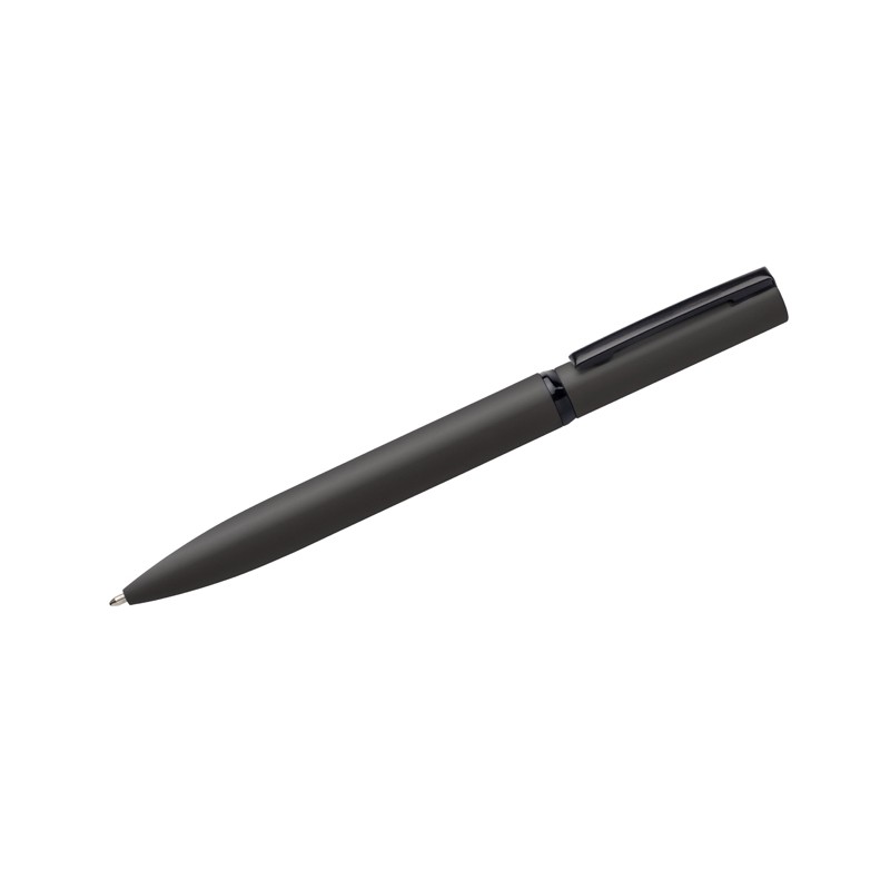 Stylo métal SOLID MAT noir soft-touch personnalisable gravure | Apothiclick