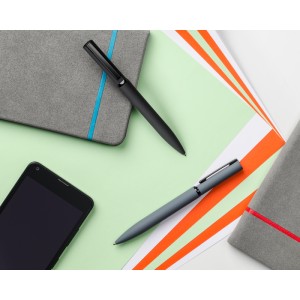 Stylo métal SOLID MAT noir soft-touch personnalisable gravure | Apothiclick