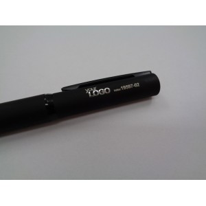 Stylo métal SOLID MAT noir soft-touch personnalisable gravure | Apothiclick