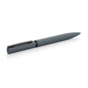 Stylo métal SOLID MAT gris soft-touch personnalisable gravure | Apothiclick