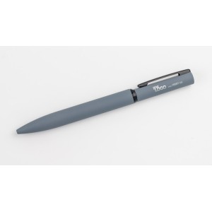 Stylo métal SOLID MAT gris soft-touch personnalisable gravure | Apothiclick