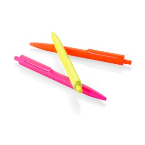 Stylo à bille NEON rose fluo personnalisable tampographie | Apothiclick