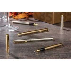 Stylo roller GLOW GOLD or métal personnalisable gravure | Apothiclick