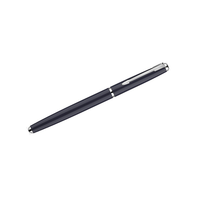 Stylo roller GLOW bleu marine métal personnalisable gravure | Apothiclick