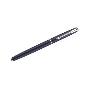 Stylo roller GLOW bleu marine métal personnalisable gravure | Apothiclick