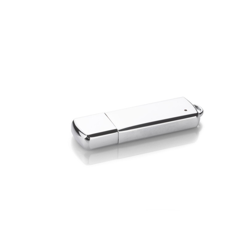 Clé USB VERONA 16 Go métal chromé personnalisable gravure | Apothiclick