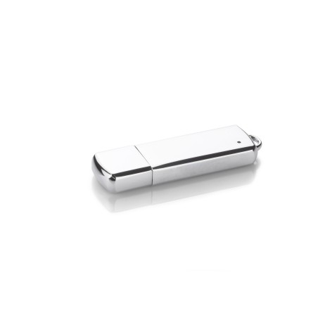 Clé USB VERONA 16 Go métal chromé personnalisable gravure | Apothiclick