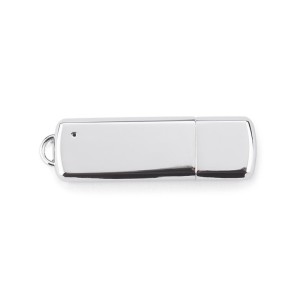 Clé USB VERONA 16 Go métal chromé personnalisable gravure | Apothiclick