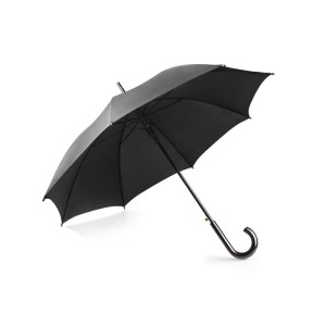 Parapluie STICK noir automatique poignée bois personnalisable | Apothiclick