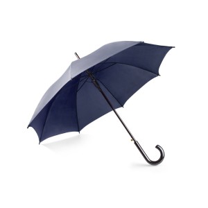 Parapluie STICK bleu marine automatique poignée bois personnalisable | Apothiclick