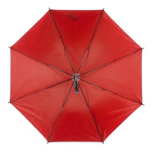 Parapluie STICK rouge automatique poignée bois personnalisable | Apothiclick