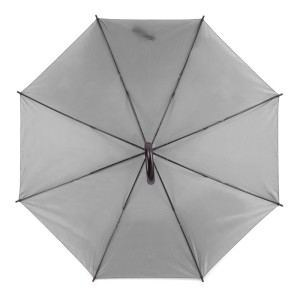 Parapluie STICK gris automatique poignée bois personnalisable | Apothiclick