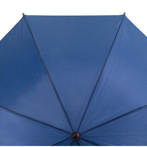 Parapluie STICK bleu automatique poignée bois personnalisable | Apothiclick