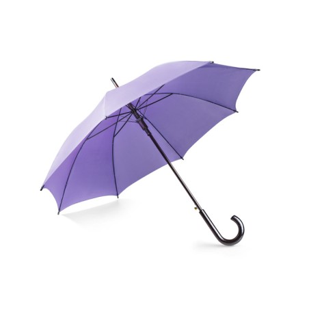 Parapluie STICK violet automatique poignée bois personnalisable | Apothiclick