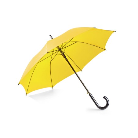 Parapluie STICK jaune automatique poignée bois personnalisable | Apothiclick