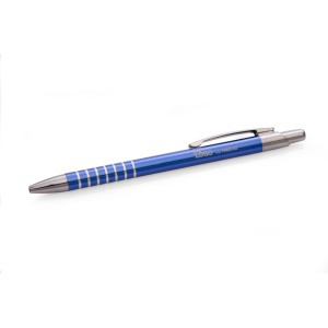 Stylo aluminium RING bleu personnalisable gravure | Apothiclick