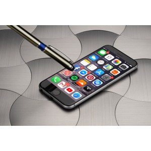 Stylet TURBO bleu personnalisable gravure | Apothiclick