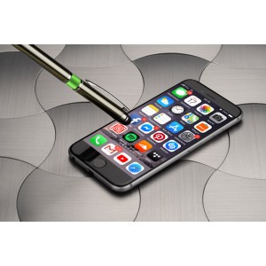 Stylet TURBO vert clair personnalisable gravure | Apothiclick