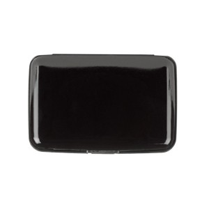 Étui cartes SECURE RFID noir personnalisable gravure | Apothiclick