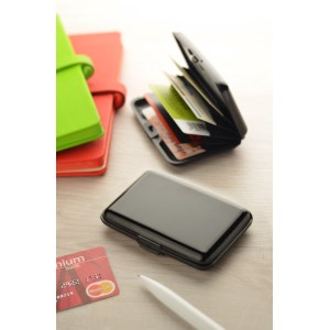 Étui cartes SECURE RFID noir personnalisable gravure | Apothiclick