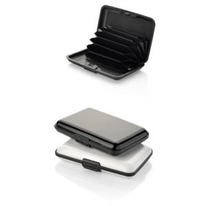 Étui cartes SECURE RFID noir personnalisable gravure | Apothiclick