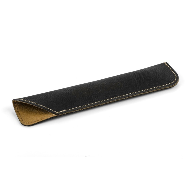 Étui pour stylo E27 PU noir personnalisable gravure | Apothiclick