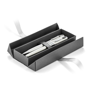 Étui pour stylo E26 argent personnalisable tampographie | Apothiclick