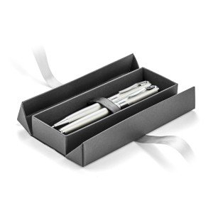 Étui pour stylo E26 argent personnalisable tampographie | Apothiclick
