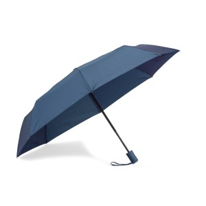 Parapluie pliant REGO bleu marine automatique personnalisable DTF | Apothiclick