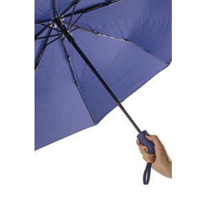 Parapluie pliant REGO bleu marine automatique personnalisable DTF | Apothiclick
