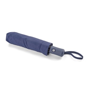 Parapluie pliant REGO bleu marine automatique personnalisable DTF | Apothiclick