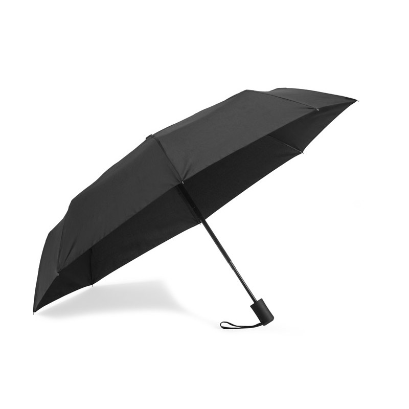 Parapluie pliant REGO noir automatique personnalisable DTF | Apothiclick