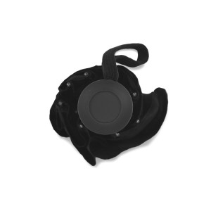 Parapluie pliant REGO noir automatique personnalisable DTF | Apothiclick