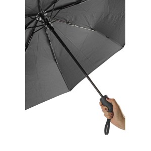 Parapluie pliant REGO noir automatique personnalisable DTF | Apothiclick
