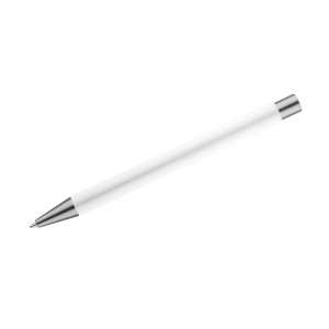 Stylo GOMA blanc soft touch personnalisable gravure | Apothiclick