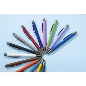 Stylo GOMA vert soft touch personnalisable gravure | Apothiclick