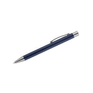 Stylo GOMA bleu marine soft touch personnalisable gravure | Apothiclick
