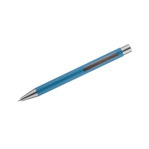 Stylo GOMA azur soft touch personnalisable gravure | Apothiclick