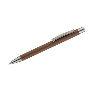 Stylo GOMA marron soft touch personnalisable gravure | Apothiclick