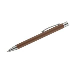 Stylo GOMA marron soft touch personnalisable gravure | Apothiclick