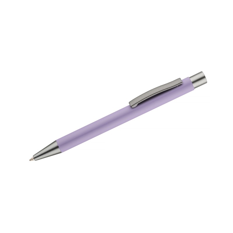 Stylo GOMA violet soft touch personnalisable gravure | Apothiclick