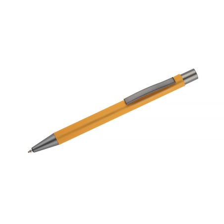 Stylo GOMA jaune soft touch personnalisable gravure | Apothiclick