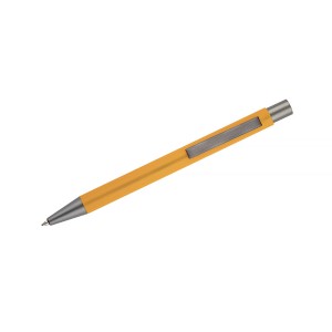 Stylo GOMA jaune soft touch personnalisable gravure | Apothiclick