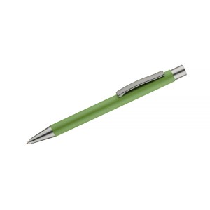 Stylo GOMA vert clair soft touch personnalisable gravure | Apothiclick