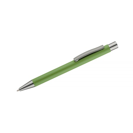 Stylo GOMA vert clair soft touch personnalisable gravure | Apothiclick