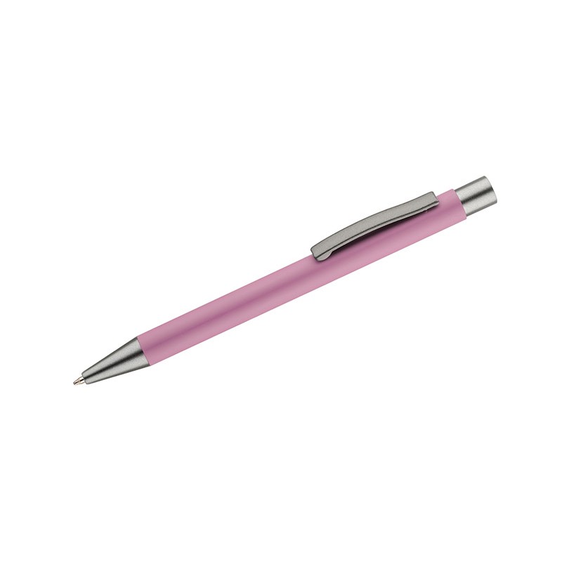 Stylo GOMA rose soft touch personnalisable gravure | Apothiclick