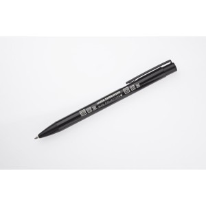 Stylo ARCHEE aluminium noir personnalisable gravure | Apothiclick