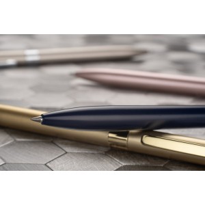 Stylo gel GELLE bleu marine encre noire personnalisable gravure | Apothiclick