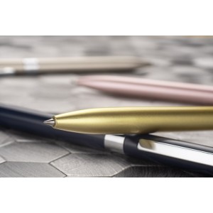 Stylo gel GELLE or encre noire personnalisable gravure | Apothiclick